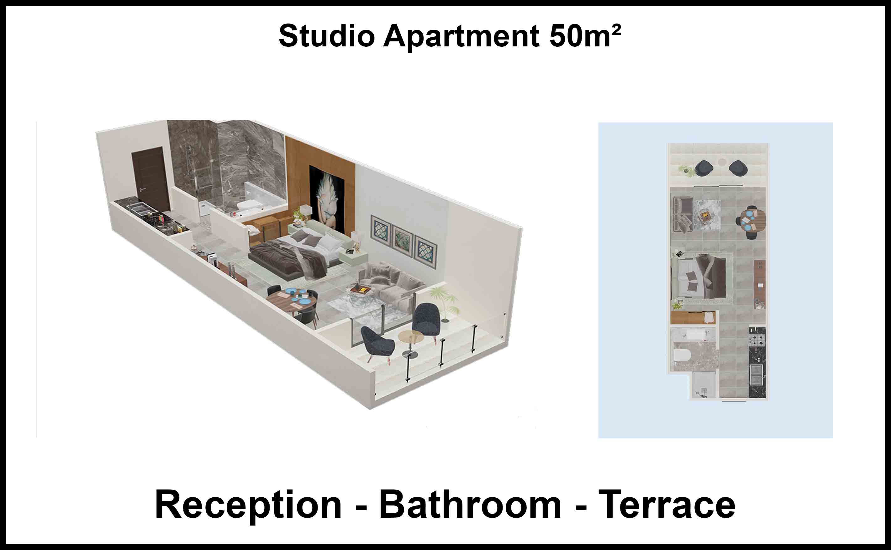 Studio Apartment 50m² For Sale in Avenue Compound Hurghada